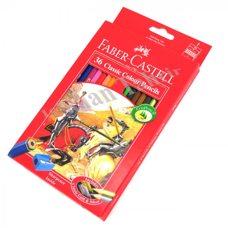 مداد رنگی۳۶ رنگ فابرکاستل مقوایی FABER CASTELL