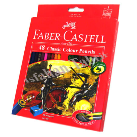 مداد رنگی ۴۸رنگ فابرکاستل مقوایی FABER CASTELL
