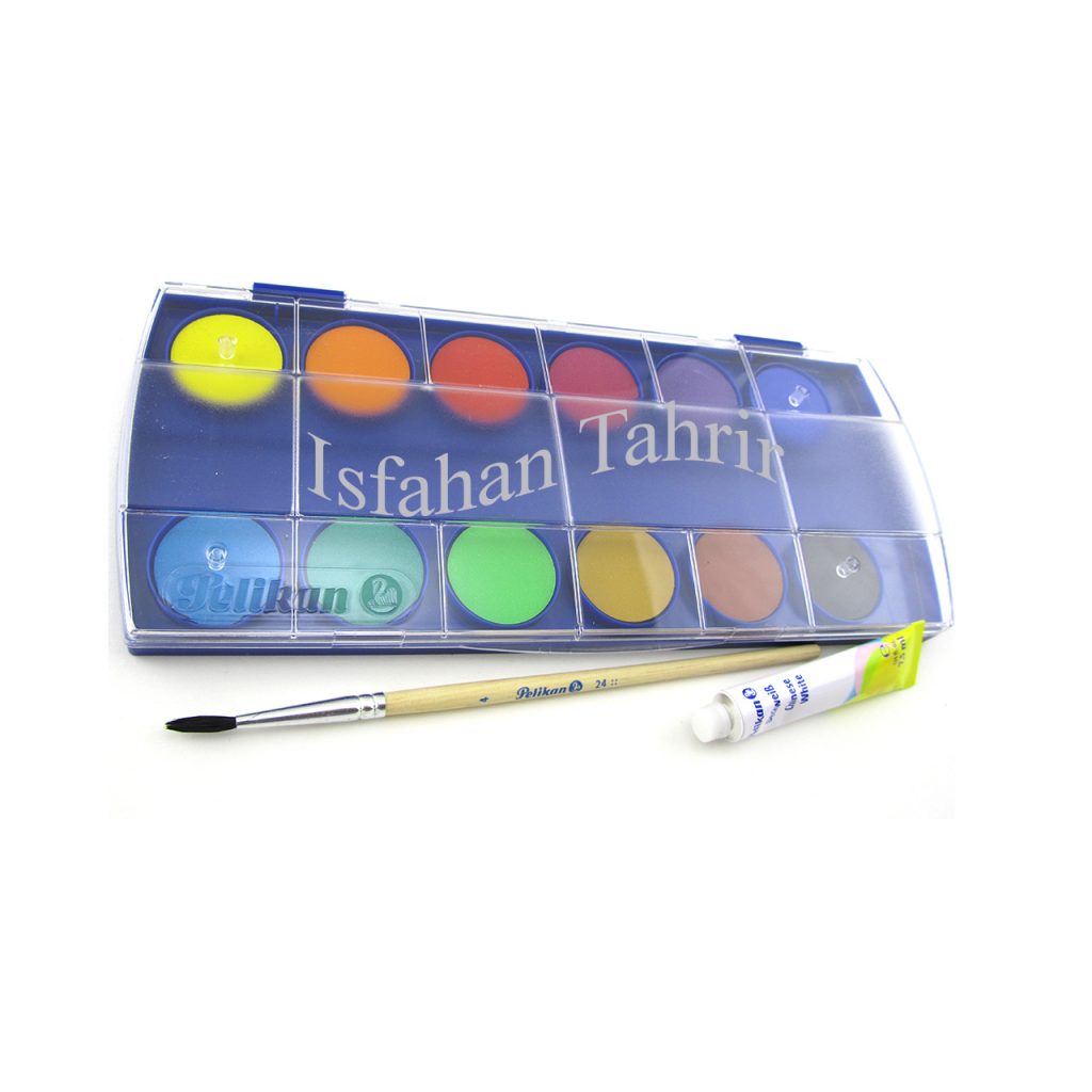 آبرنگ پلیکان 12 رنگ طلقی (Pelikan )