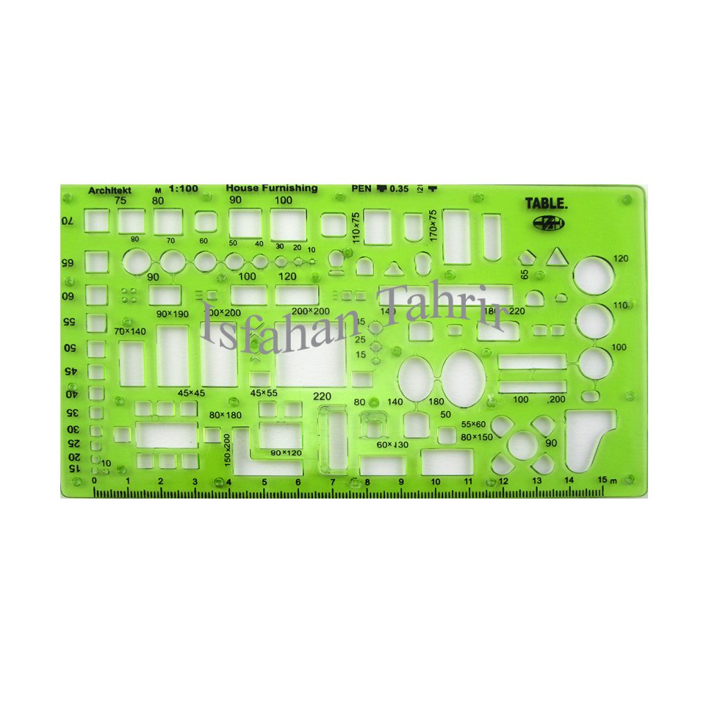 شابلون مبلمان فابل 1/100 و 1/50 FABEL