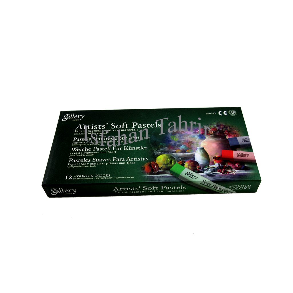 پاستل گچی 12 رنگ گالری