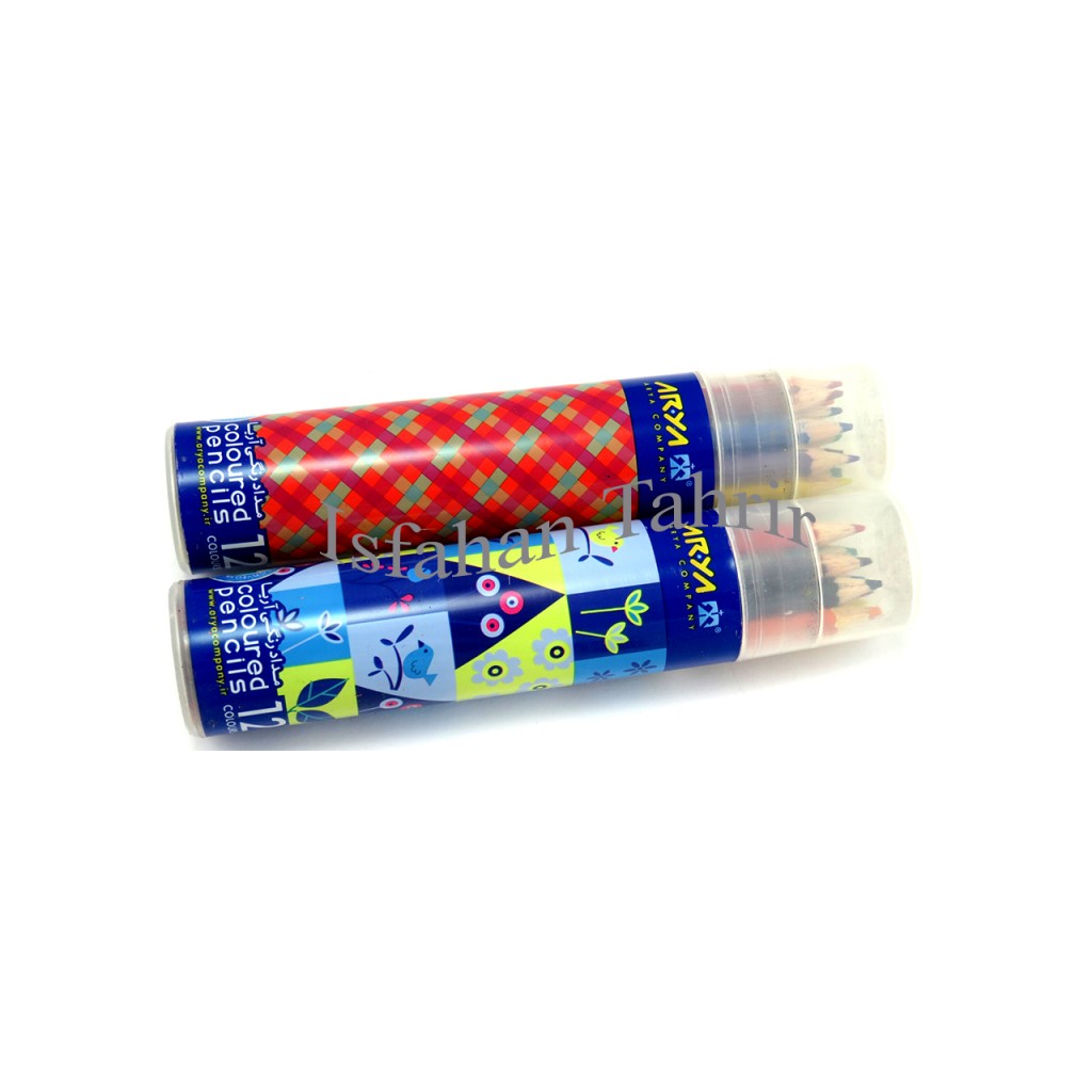 مداد رنگی ۱۲ رنگ آریا لوله ای (Arya)