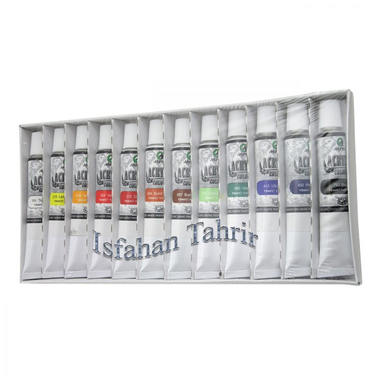 رنگ اکریلیک ماریس (کله اسبی) 12 رنگ